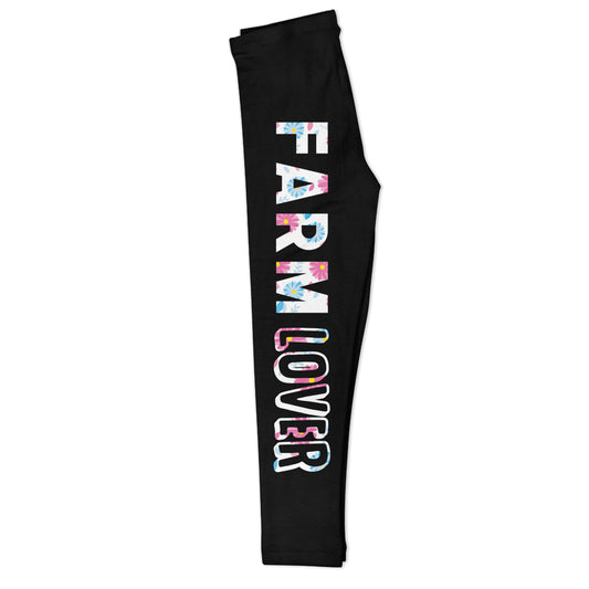 Farm Lover Black Leggings