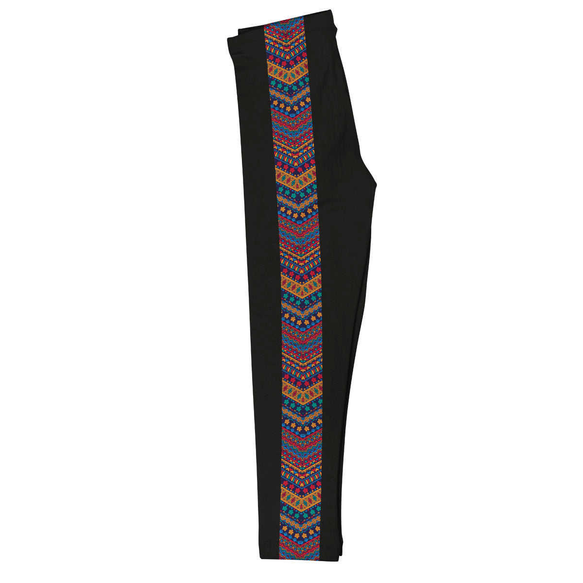 Tribal Stripe Black Leggings
