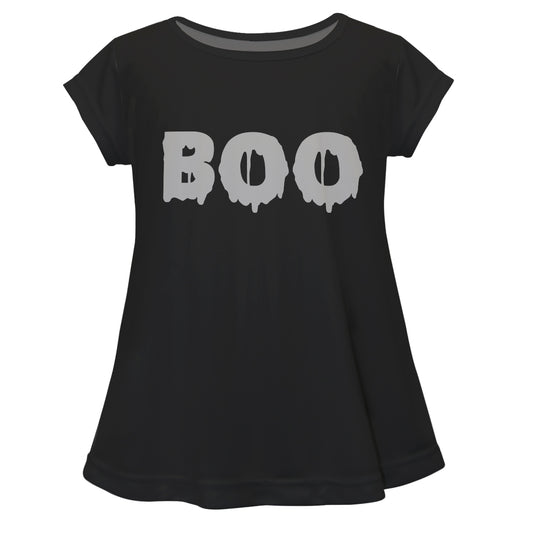 Boo Black Short Sleeve Laurie Top