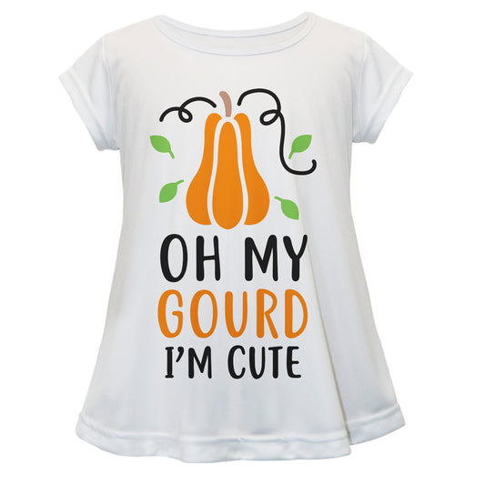 Oh My Gourd I Am Cute White Short Sleeve Laurie Top