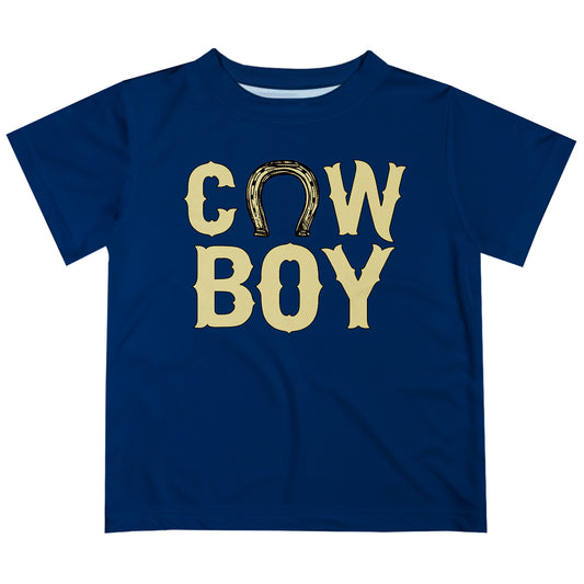 Cowboy Navy Short Sleeve Tee Shirt