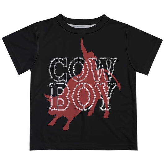 Cowboy Black Short Sleeve Tee Shirt