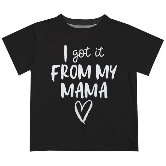 I Got It From Black Short Sleeve Tee Shirt