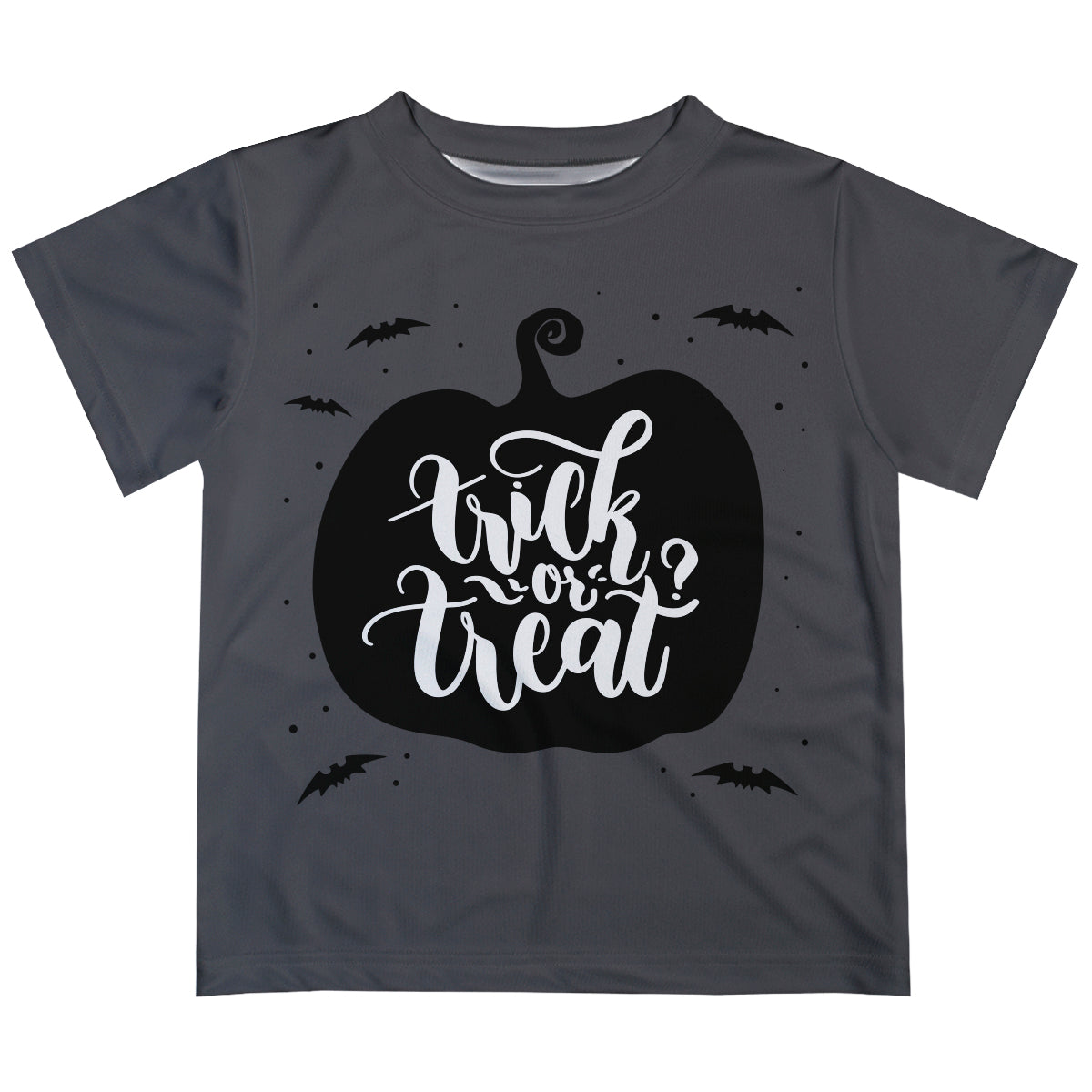 Trick Or Treat Gray Short Sleeve Tee Shirt