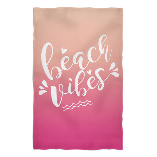 Beach Vibes Pink Degrade Towel 51x 32""