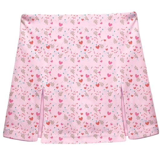 Floral Print Pink Skort
