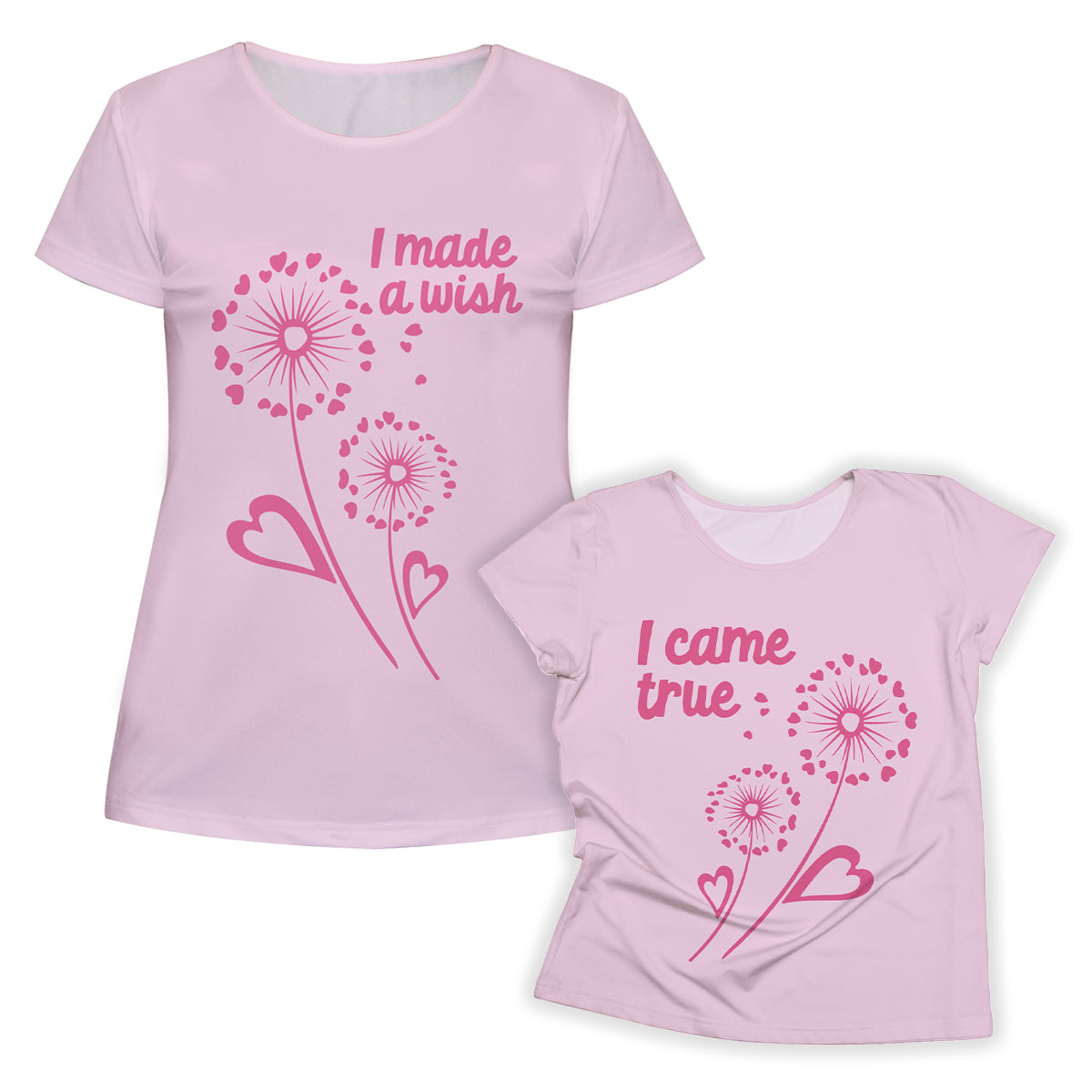 Dandelion I Came True Pink Short Sleeve Tee Shirt - Wimziy&Co.