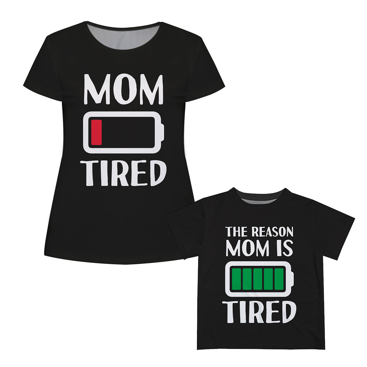 Mom Tired Black Short Sleeve Tee Shirt - Wimziy&Co.