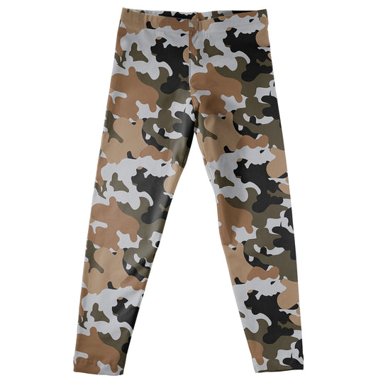 Camo Brown Print Leggings