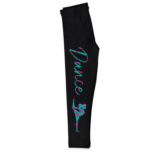 Dance Silhouette Black Leggings