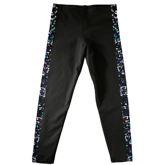 Black Legging with Glitter Side