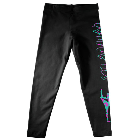 Turquoise Gymnast Leggings