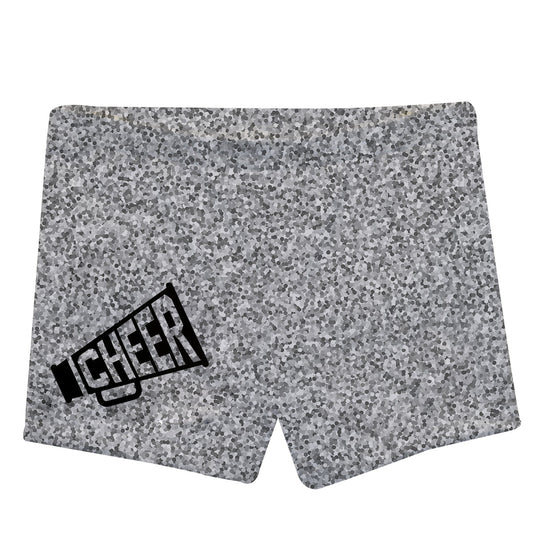 Gray Glitter Cheer Shorties