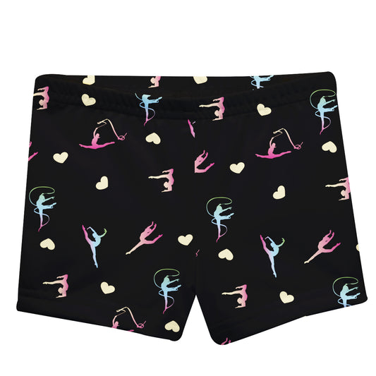 Gymnast and Love Black Shorties