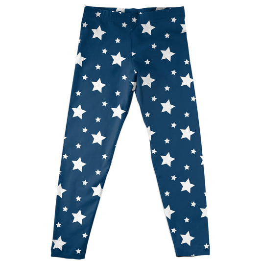 American Stars Print Navy and White Leggings
