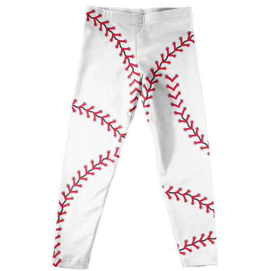 Baseball White Leggings