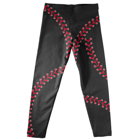 Baseball Black Leggings