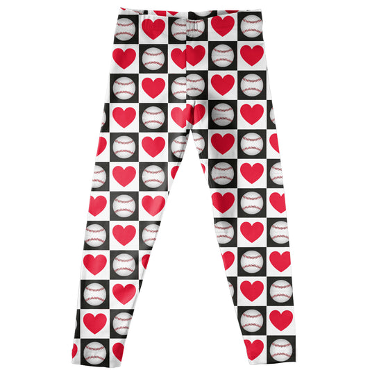 Balls and Hearts White Leggings