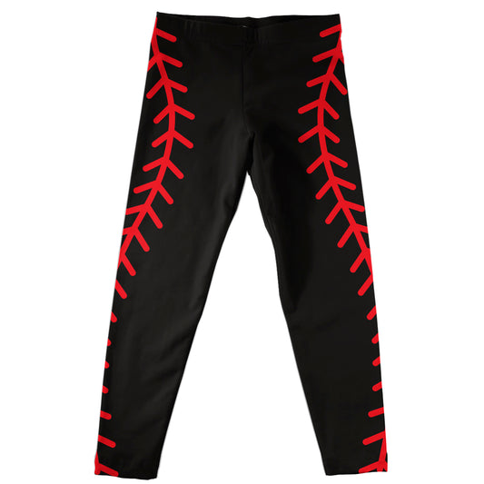Baseball Black Leggings