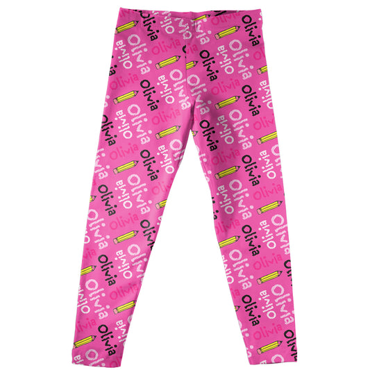Pencil Ht Pink Leggings