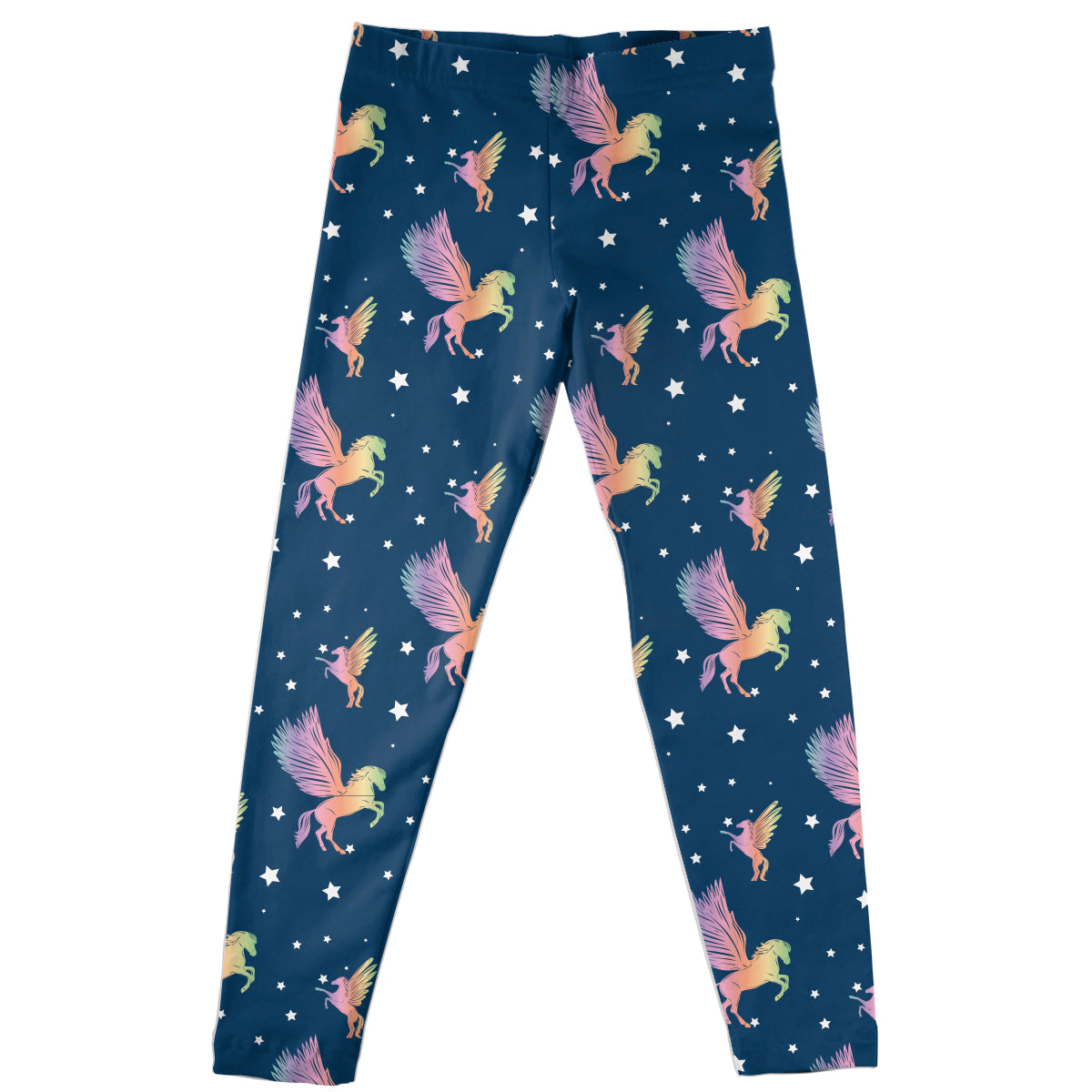 Unicorn Print Navy Leggings