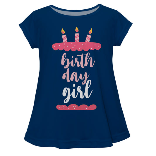 Birthday Girl Navy Short Sleeve Laurie Top