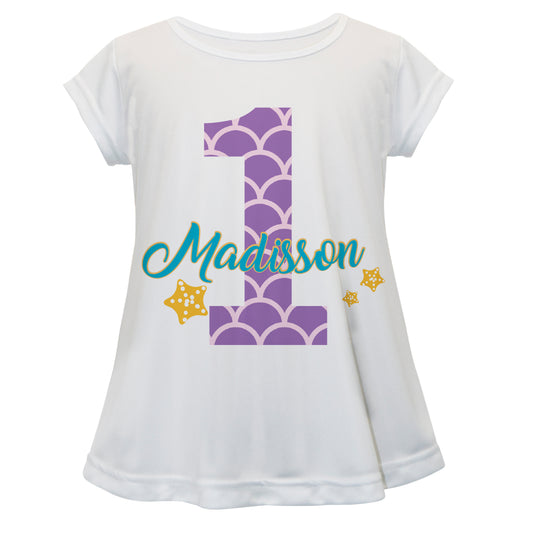 Name Your Age White Short Sleeve Laurie Top