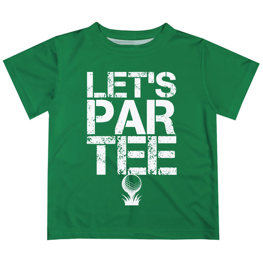 Lets Par Tee Green Short Sleeve Tee Shirt