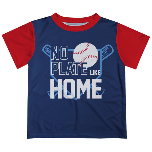 No Plate Like Home Navy Short Sleeve Tee Shirt