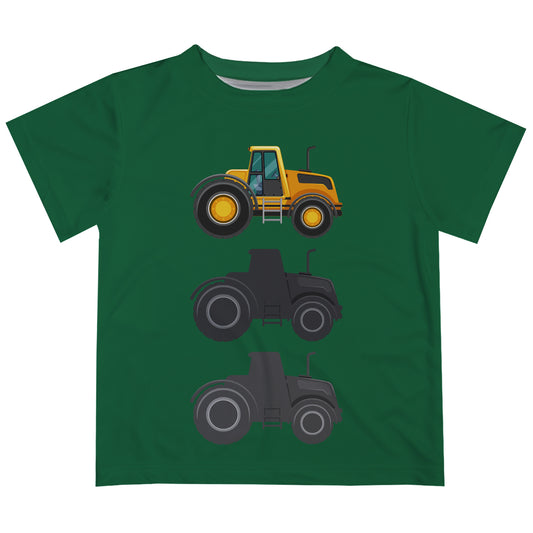Tractors Green Short Sleeve Tee Shirt