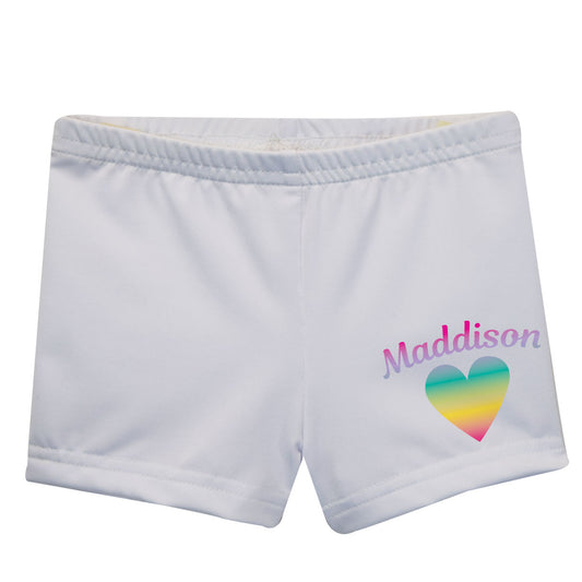 Heart Name White Shorties - Wimziy&Co.