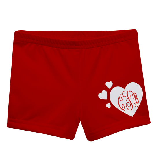 Heart Red and White Shorties