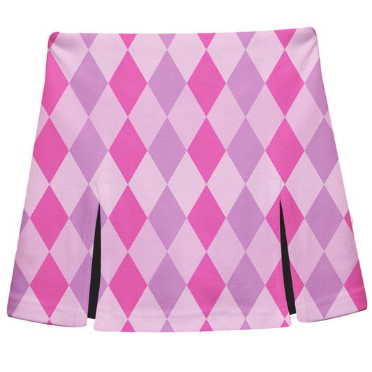 Argyle Pink and Purple Skort