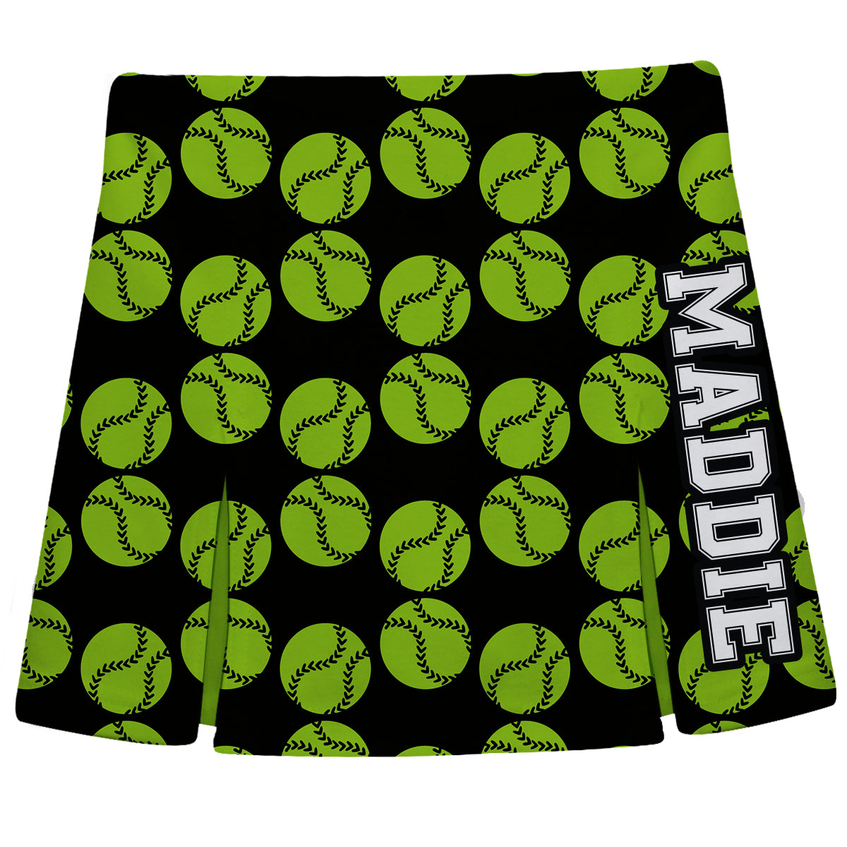 Balls Print Name Black Skort