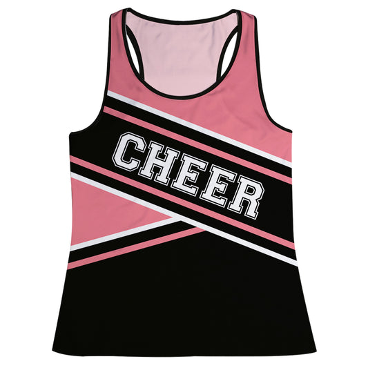 Cheer Black And Peach Tank Top