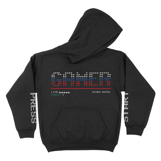 Gamer Black Fleece Long Sleeve Hoodie