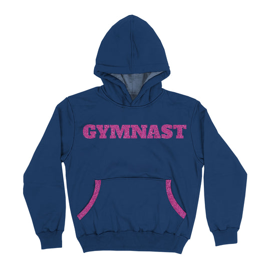 Gymnast Navy Heavy Weight Performance 4-way Stretch Hoodie