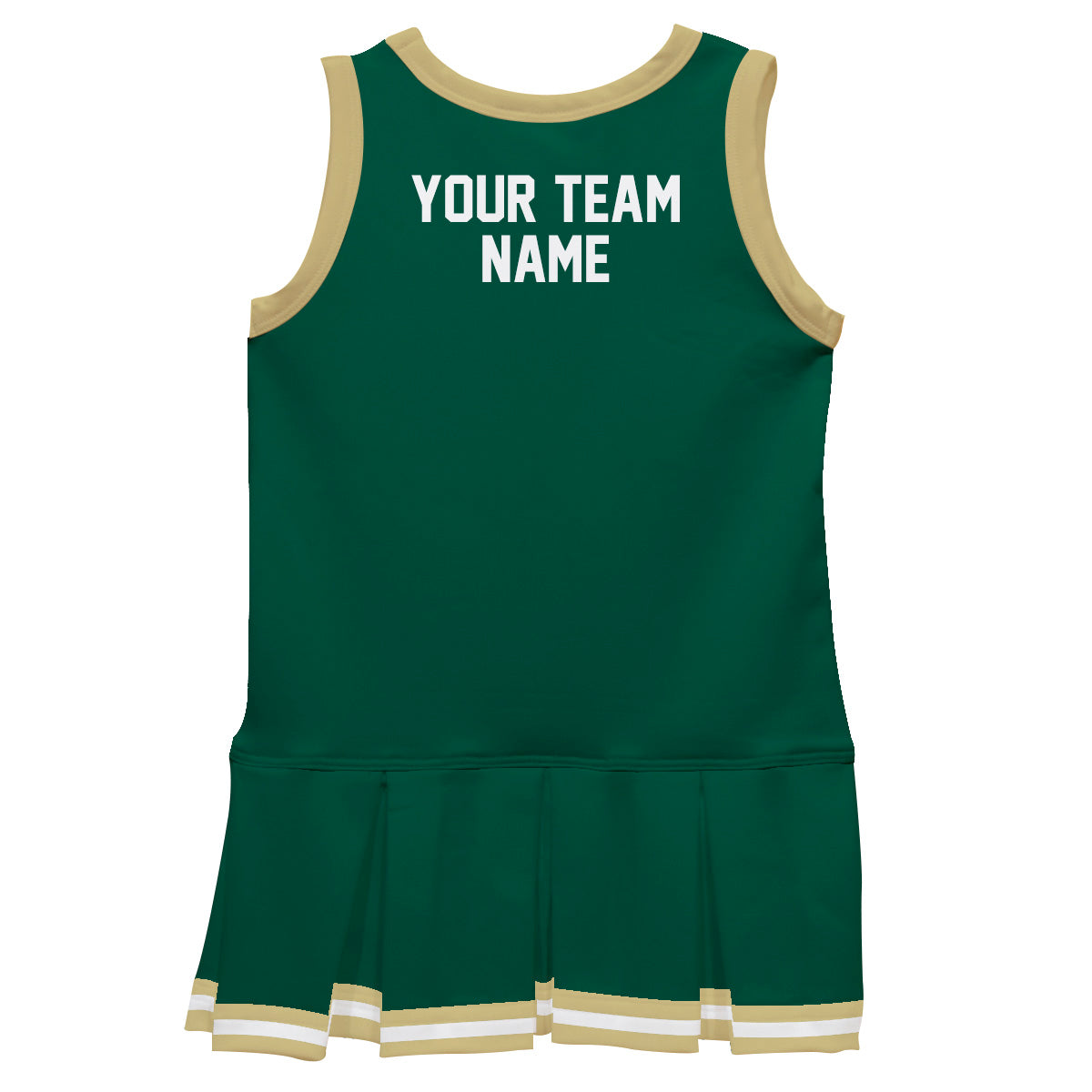 Navy Gold Sleeveless Girl Cheerleader Dress - Wimziy&Co.