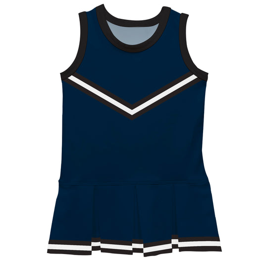 Navy Black Sleeveless Cheerleader Dress V2