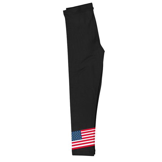 USA Flag Back Leggings