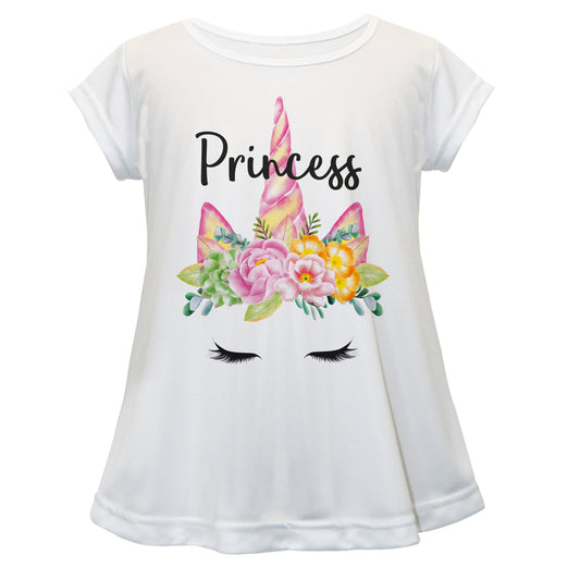 Unicorn Princess White Short Sleeve Laurie Top