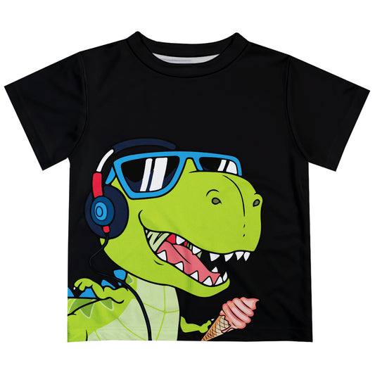 Cool Dino Black Short Sleeve Tee Shirt