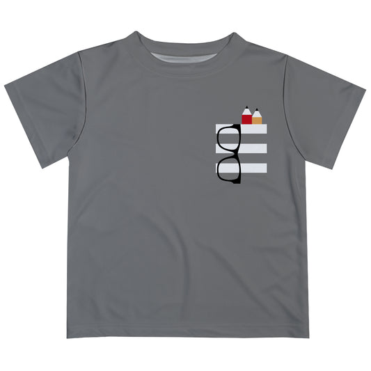 Elements Back To School Gray Short Sleeve Tee Shirt