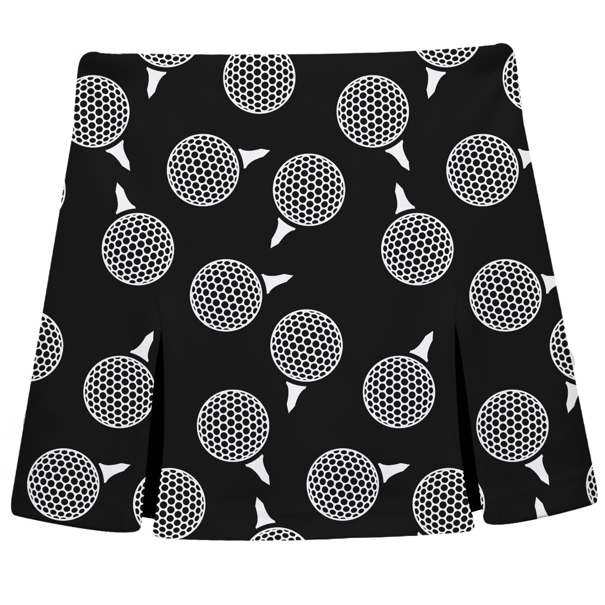 Golf Balls Print Black Skort - Wimziy&Co.