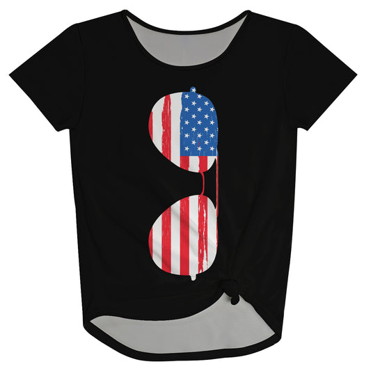 Americana Sun Glasses Black Knot Top