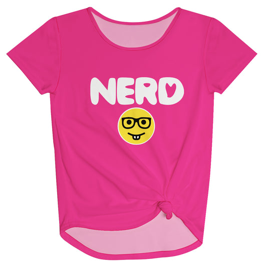 Nerd Pink Knot Top