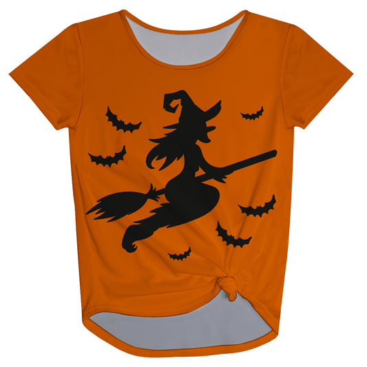 Witch Orange Knot Top