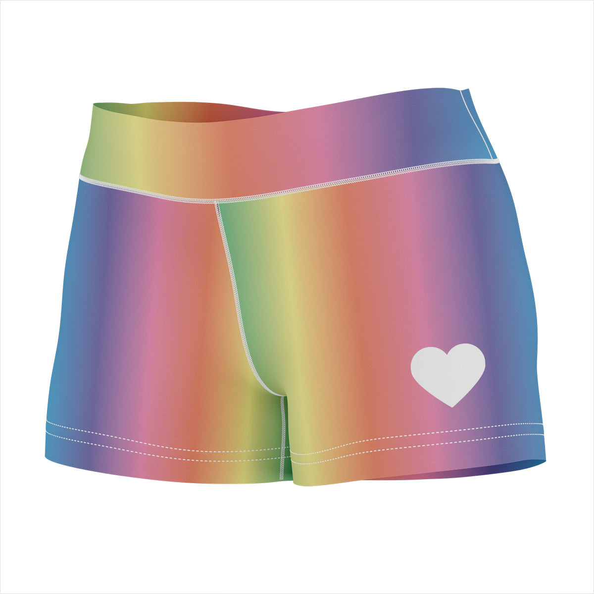 Heart Rainbow Colors Shorties
