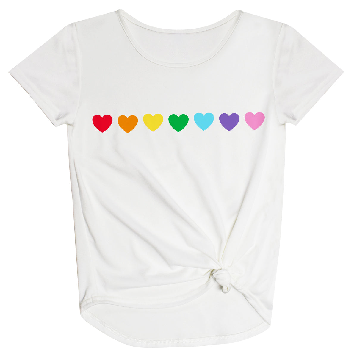 Love White Knot Top