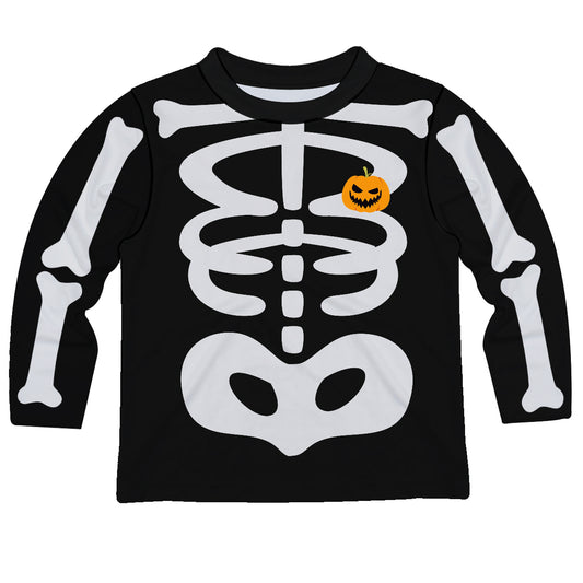 Boys black and white skeleton tee shirt - Wimziy&Co.